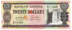 Guyana 20 Dollars 1996 (ND)
P# 30b2, N# 202470; # B/44 711508; UNC