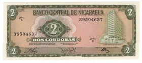 Nicaragua 2 Cordobas 1972
P# 121a, N# 212508; # C 39504637; UNC
