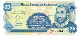 Nicaragua 25 Centavos 1991
P# 170a1, N# 202962; # A/A 6228498; UNC