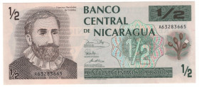 Nicaragua 1/2 Cordoba 1991 (ND)
P# 171, N# 238369; # A63283665; UNC