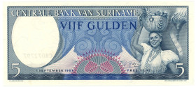 Suriname 5 Gulden 1963
P# 120, N# 205297; # CM 072797; UNC