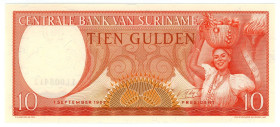 Suriname 10 Gulden 1963
P# 121b, N# 202091; # LL 008412; UNC