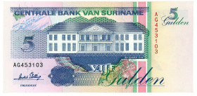 Suriname 5 Gulden 1996
P# 136b, N# 204219; # AG 453103; UNC