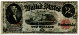 United States 2 Dollars 1917 D
P# 188, N# 212833; # A 11937124 A; VF+
