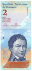 Venezuela 2 Bolivares 2013
P# 88, N# 201854; # T 34023881; UNC