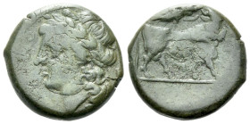 Campania , Cales Bronze circa 265-240 - Ex Roma Numismatics e-sale 110, 23. (Starting Bid £ 1)