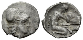 Calabria, Tarentum Diobol circa 325-280 - Ex Naville Numismatics sale 68, 11. From the E.E. Clain-Stefanelli collection (Starting Bid £ 1)
