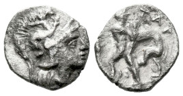 Calabria, Tarentum Diobol circa 325-280 - Ex Naville Numismatics sale 87, 24. (Starting Bid £ 1)