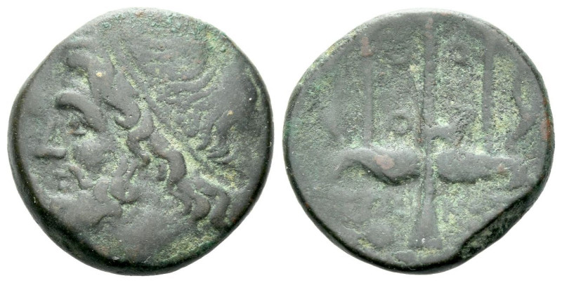 Sicily, Syracuse Bronze circa 275-216, Æ 17.00 mm., 5.27 g.

Good Fine
