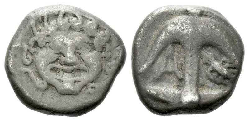 Thrace, Apollonia Pontica Drachm circa V-IV century, AR 14.00 mm., 2.36 g.

Ab...