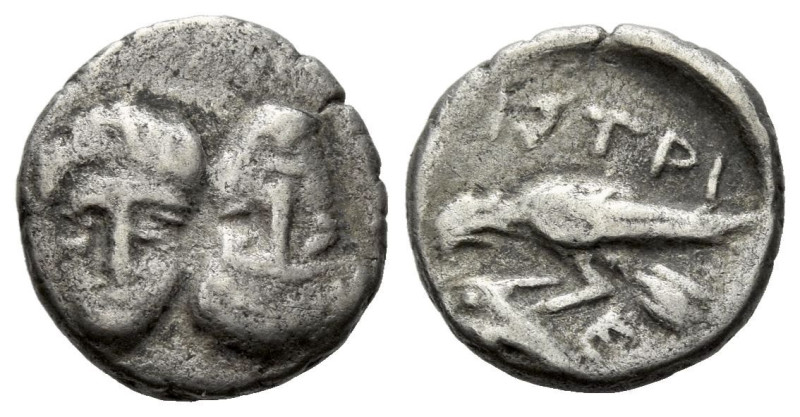 Moesia, Istrus Diobol circa IV century BC, AR 12.00 mm., 1.45 g.

Rare. VF

...