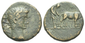 Macedonia, Uncertain mint (Philippi ?) Octavian as Augustus, 27 BC – 14 AD Bronze circa 27 BC - AD 14 - (Starting Bid £ 1)
