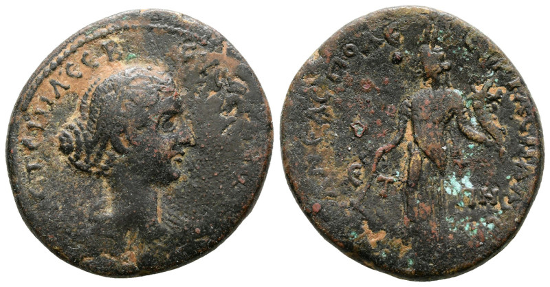 Judaea, Samaria, Neapolis. Faustina II. Augusta, A.D. 147-175. 28 mm, 13.88 g. s...