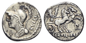 Roman Republic, silver denarius 100 BC. Julius Caesar' birth year