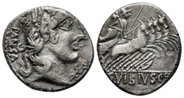 Roman Republic, silver denarius 90 BC. C. Vibius C.f. Pansa