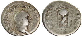 Roman Empire Vitellius silver Denarius 69 AD. 1 year ruler. Scarce