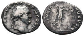 Roman Empire Vespasian silver Denarius 72/3 AD. "Judaea Capta"