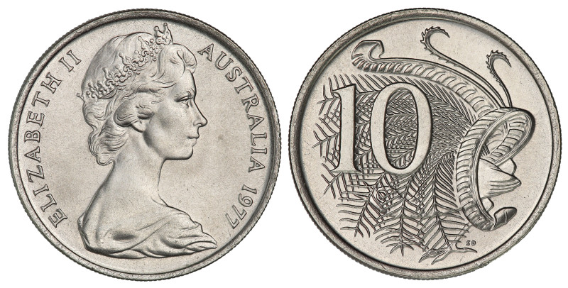 KM-65; Queen Elizabeth II (2nd Portrait); Copper-nickel; Proof