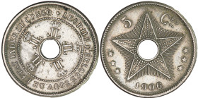 Belgian Congo 5 Centimes 1906