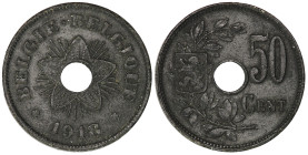 Belgium 50 Centimes 1918