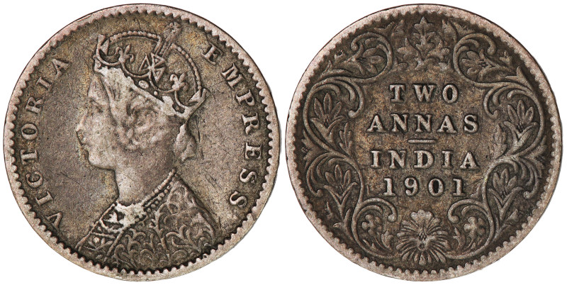 KM-488; Queen Victoria (1837-1901); Silver (.917), 1.38 g.; Diameter 15.7 mm; VF