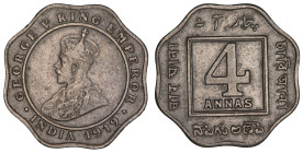 British India 4 Annas 1919