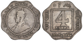 British India 4 Annas 1921