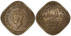 British India 2 Annas 1943