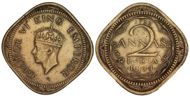 British India 2 Annas 1944