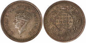 British India 1 Rupee 1945