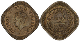 British India 2 Annas 1945