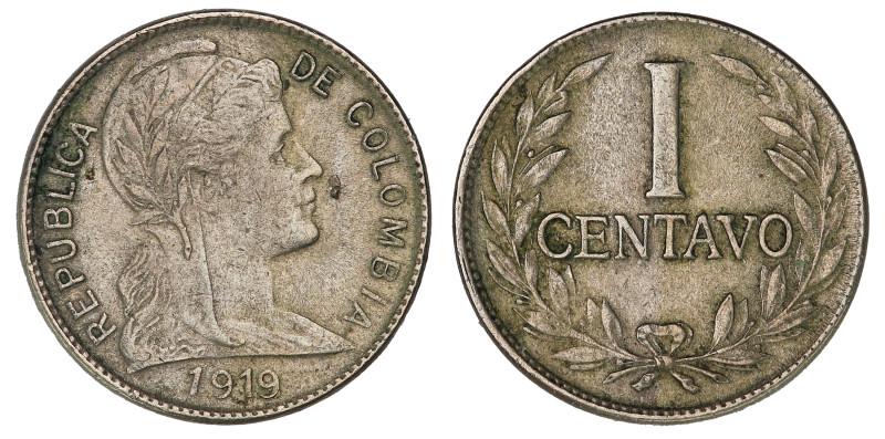 KM-275, Schön# 12; Bogota mint; Liberty; Copper-nickel; 17.1 mm;