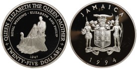 Jamaica 25 Dollars 1994