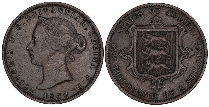KM-5; Queen Victoria (1837-1901); British Crown Dependencies; Bronze, 9.47 g.; V...