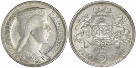 Latvia 5 Lati 1932