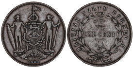 North Borneo (British Malaysia) 1 Cent 1884 H