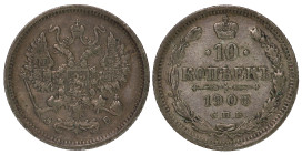 Russia 10 Kopeks 1906