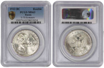 Russia 1 Rouble "Romanov Dynasty" 1913 BC. PCGS MS 63