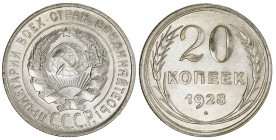 Russia-USSR 20 Kopeks 1928
