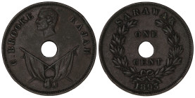 Sarawak (British Malaysia) 1 Cent 1893 H