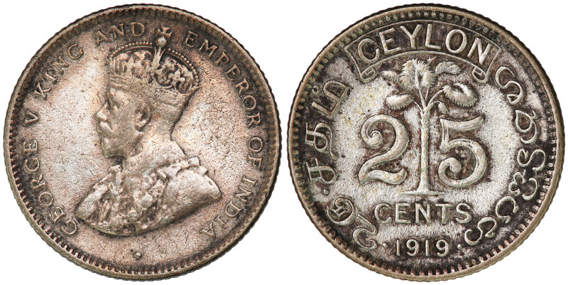 KM-105a; King George V; Silver (.550), 2.91 g.; VF