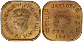Sri Lanka 5 Cents 1944