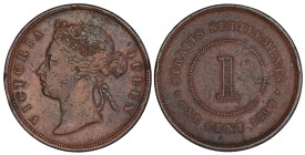 Straits Settlements (British Malaysia) 1 Cent 1890