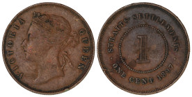 Straits Settlements (British Malaysia) 1 Cent 1897
