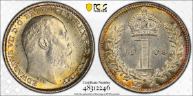 United Kingdom 1 Penny 1908. PCGS PL 64