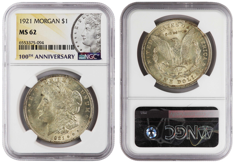 KM-110, W/o Mintmark - Philadelphia; UNC with mint luster and golden patina