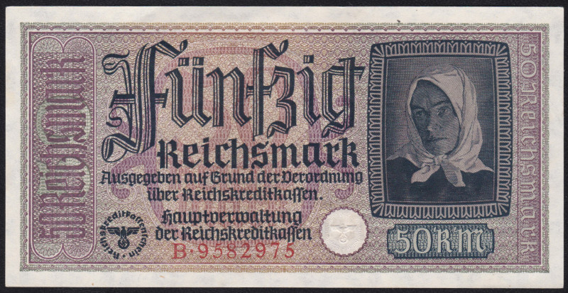 P-R140; S/N B*9582975; Reichskreditkassenschein; UNC