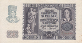 Poland 20 Zlotys 1940
