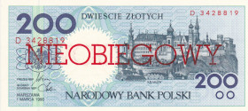 Poland 200 Zlotych 1990