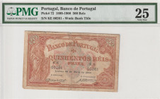 Portugal 500 Reis 1900 PMG 25